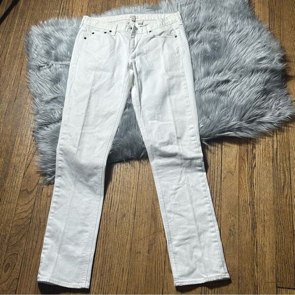 J. Crew White Straight Leg Jeans - Picture 5 of 7